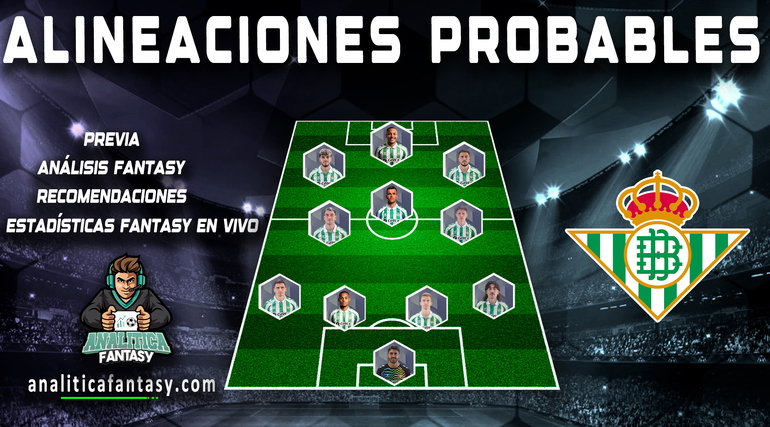 Noticia: Real Betis: Alineación actualizada de la Jornada 14 Imagen de la noticia: Real Betis: Alineación actualizada de la Jornada 14