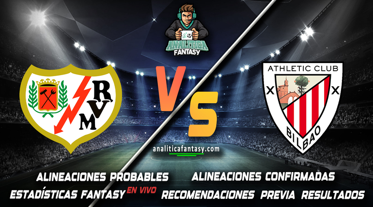 Portada de Rayo Vallecano vs Athletic Club: Alineaciones actualizadas