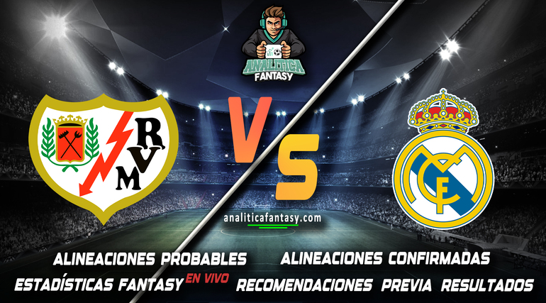 Portada de Rayo Vallecano vs Real Madrid: Alineaciones actualizadas