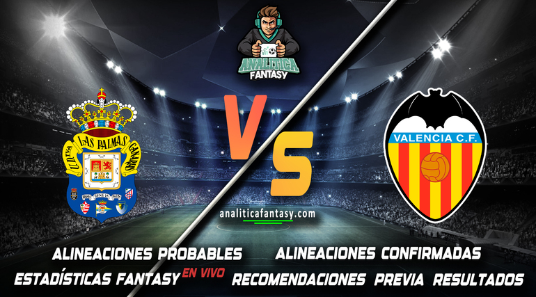 Noticia: Las Palmas vs Valencia: Alineaciones actualizadas Imagen de la noticia: Las Palmas vs Valencia: Alineaciones actualizadas