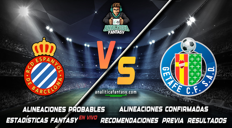Noticia: Espanyol vs Getafe: Alineaciones actualizadas Imagen de la noticia: Espanyol vs Getafe: Alineaciones actualizadas