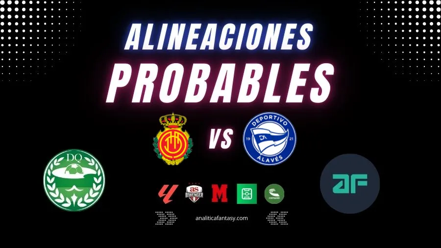 Portada de Mallorca vs Alaves: Alineaciones actualizadas