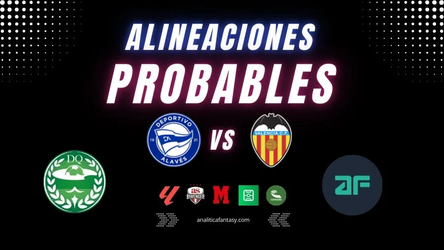 Portada de Alaves vs Valencia: Alineaciones actualizadas