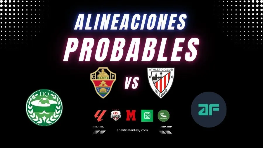 Portada de Elche vs Athletic Club: Alineaciones actualizadas