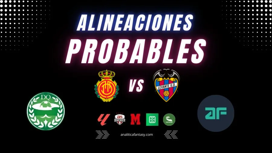 Portada de Mallorca vs Levante: Alineaciones actualizadas