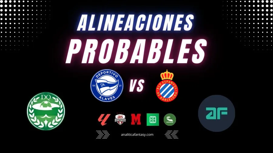 Portada de Alaves vs Espanyol: Alineaciones actualizadas