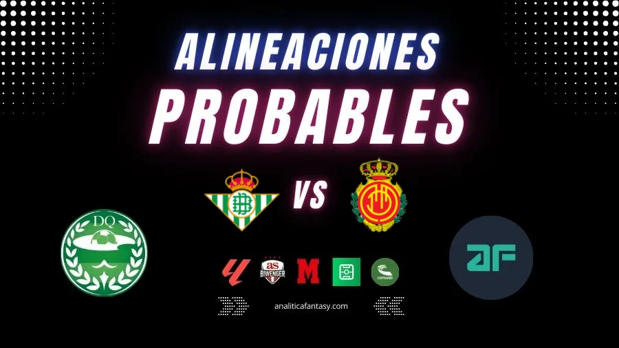 Portada de Real Betis vs Mallorca: Alineaciones actualizadas