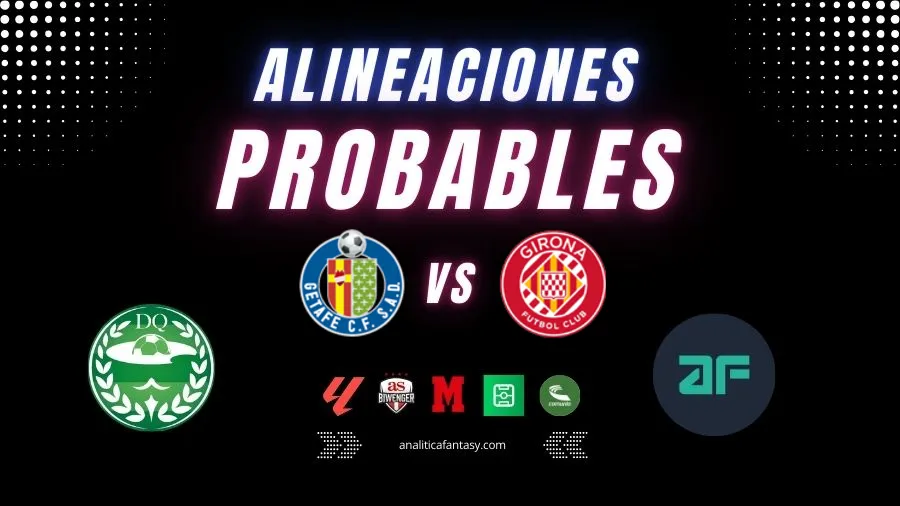 Portada de Getafe vs Girona: Alineaciones actualizadas