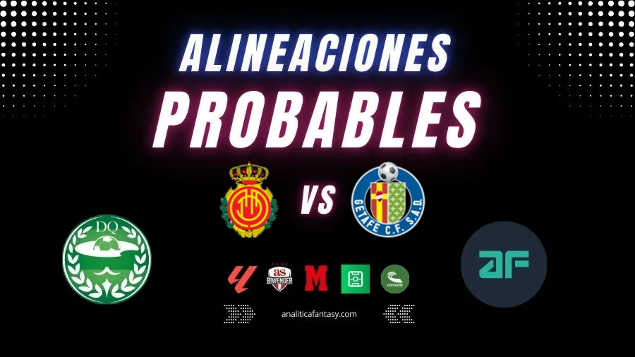 Portada de Mallorca vs Getafe: Alineaciones actualizadas