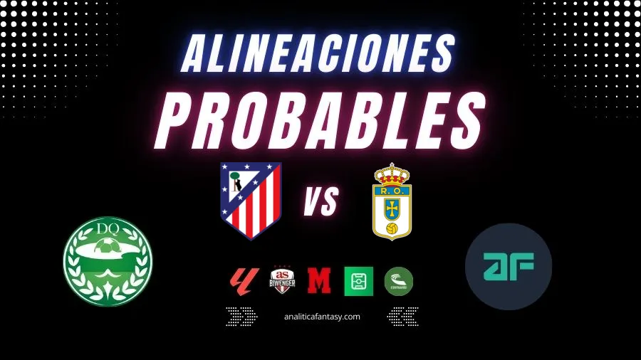 Portada de Atletico Madrid vs Oviedo: Alineaciones actualizadas