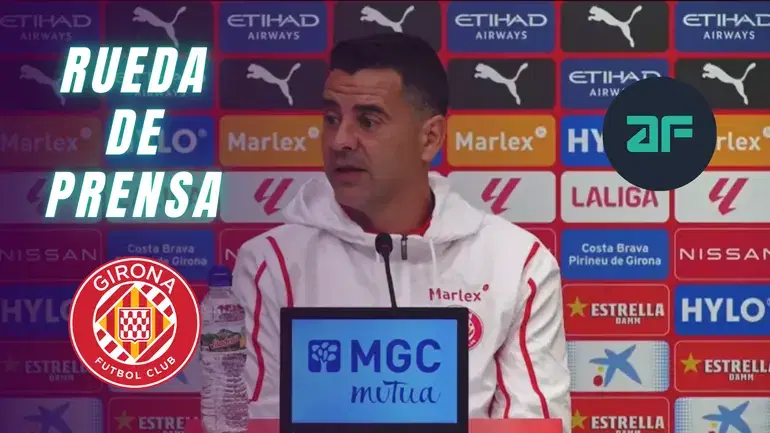 Míchel en rueda de prensa tras la derrota del Girona ante Mallorca: Blind, Gazzaniga, fallos de cara al gol