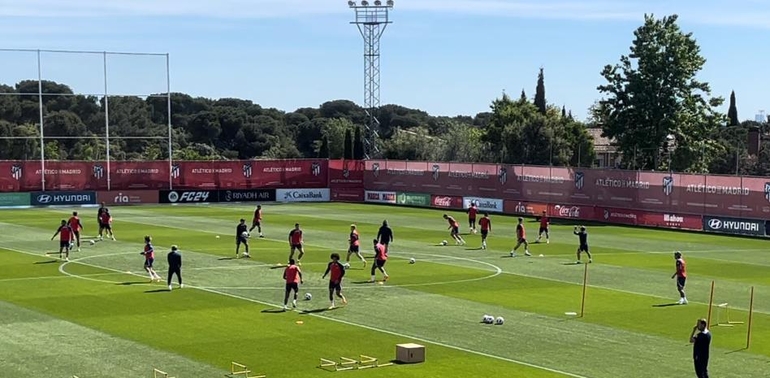 Noticia: Nueva sesión de entrenamiento del Atlético con dos novedades Imagen de la noticia: Nueva sesión de entrenamiento del Atlético con dos novedades