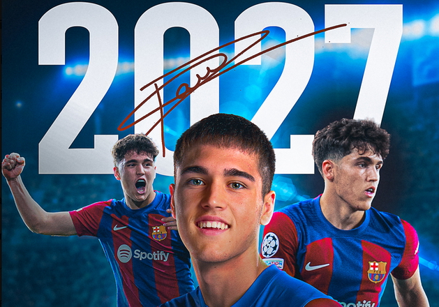 Noticia: ¡Oficial! Pau Cubarsí renueva con el Barcelona hasta 2027 Imagen de la noticia: ¡Oficial! Pau Cubarsí renueva con el Barcelona hasta 2027