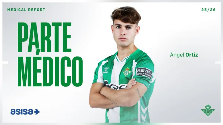 Parte médico oficial y tiempo de baja de Ángel Ortiz