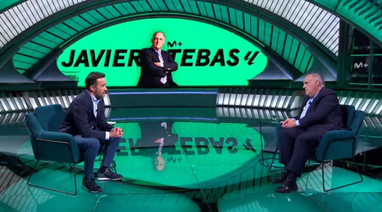 Portada de Javier Tebas: futuro del fútbol español