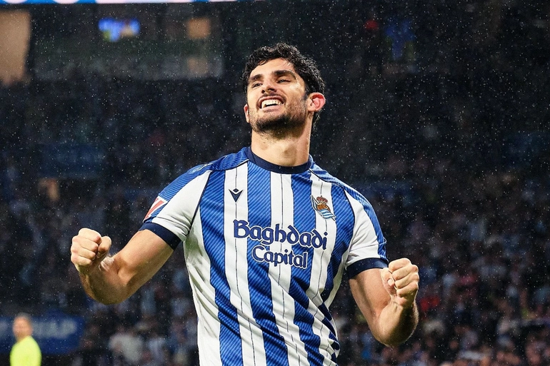 Guedes será baja ante el Getafe; Oyarzabal, Caleta-Car y Aramburu, convocados