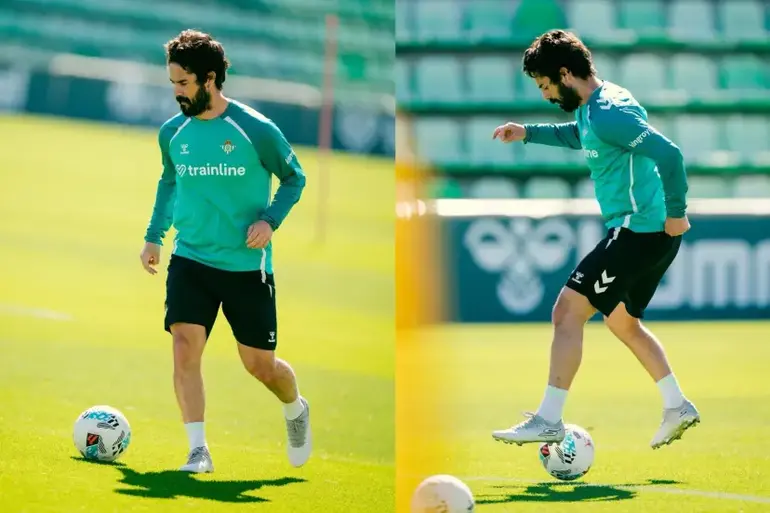 Isco avanza en su recuperación y ya toca balón: posible incorporación a corto plazo