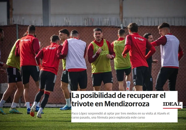Imagen de la noticia: 'Ideal de Granada' desliza la posibilidad de que Paco López juegue con trivote en Vitoria como hizo el año pasado