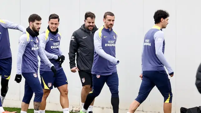 Ensayo del Atlético para Copa, Barrios trabaja y no está descartado