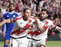 Alemao marca el gol del triunfo del Rayo Vallecano en la ida de semifinales de Conference League