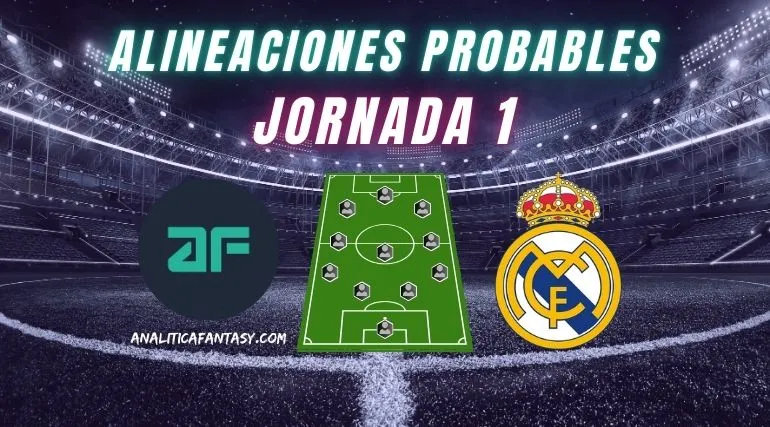 Real Madrid vs Osasuna: Onces posibles de la Jornada 1
