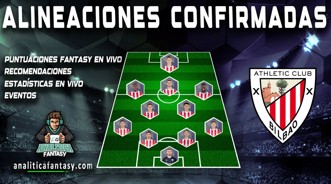 Portada de Athletic Club: Alineación oficial, Sancet titular - Jornada 3 La Liga Fantasy