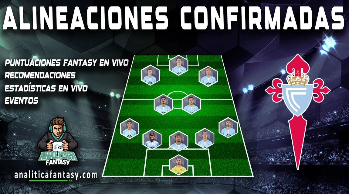 Portada de Oficial: Alineación del Celta frente al Alavés - Jornada 13 Liga Fantasy