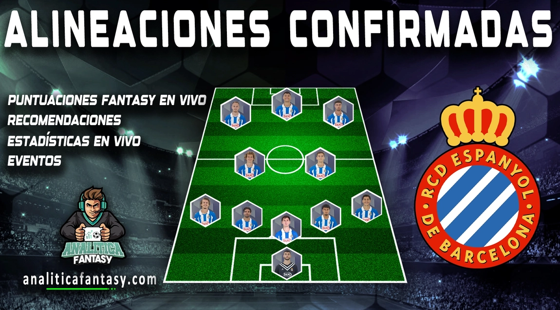 Noticia: Tres cambios en el Espanyol, uno solo en la defensa Imagen de la noticia: Tres cambios en el Espanyol, uno solo en la defensa