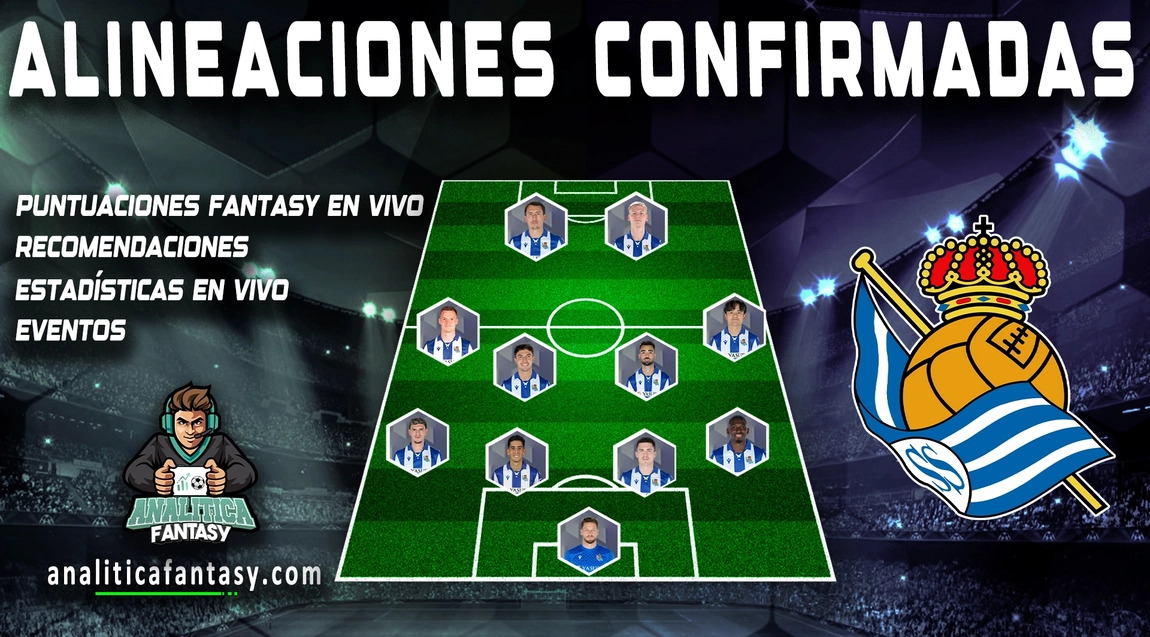 Noticia: Alineación de la Real Sociedad con cuatro cambios frente al Atlético Imagen de la noticia: Alineación de la Real Sociedad con cuatro cambios frente al Atlético