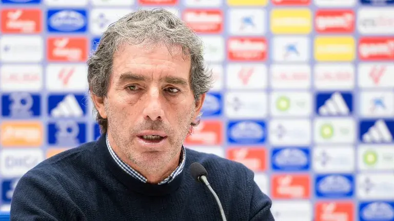 Almada en rueda de prensa tras victoria del Oviedo sobre el Celta: elogios a Viñas, la defensa, y la vista en Villarreal