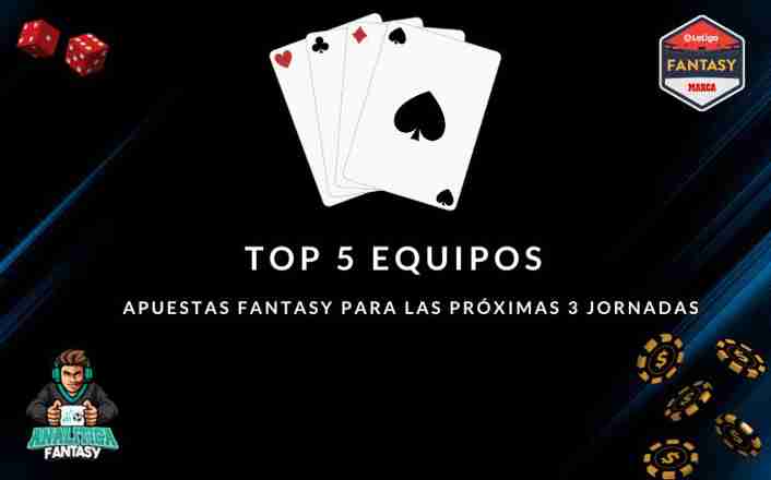 Portada de TOP 5 equipos recomendados por Analítica Fantasy para las próximas 3 jornadas.