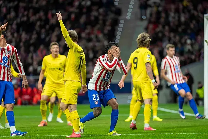 Palo al Atlético en el Metropolitano, fuera del Top 8 en la Champions