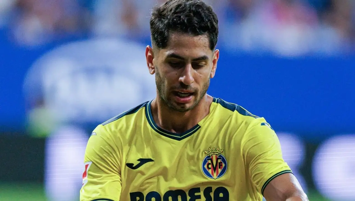 Ayoze, Mikautadze y Moleiro en alineación del Villarreal en Copa del Rey