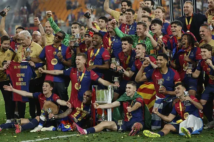 Portada de Resumen del triunfo del Barcelona en la final de Copa del Rey,