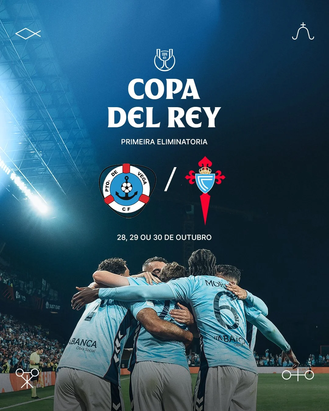 Portada de El Celta visitará Asturias, al Puerto de Vega, en el debut de Copa del Rey