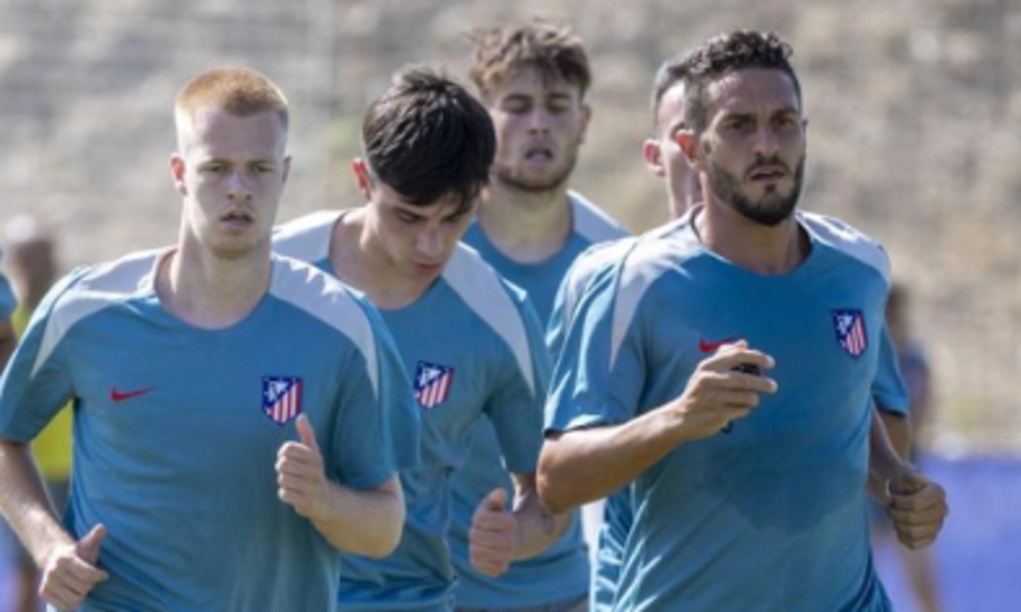 Portada de Entrenamiento del Atlético de Madrid este viernes