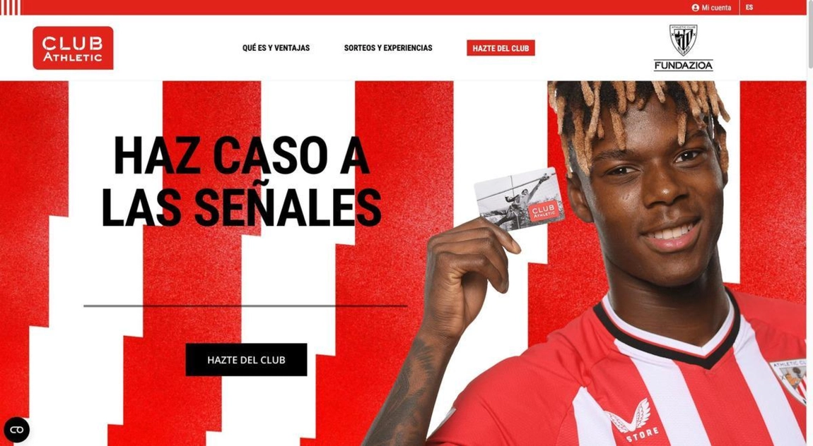 Portada de Nico Williams, el emblema del Athletic en su nueva campaña de socios