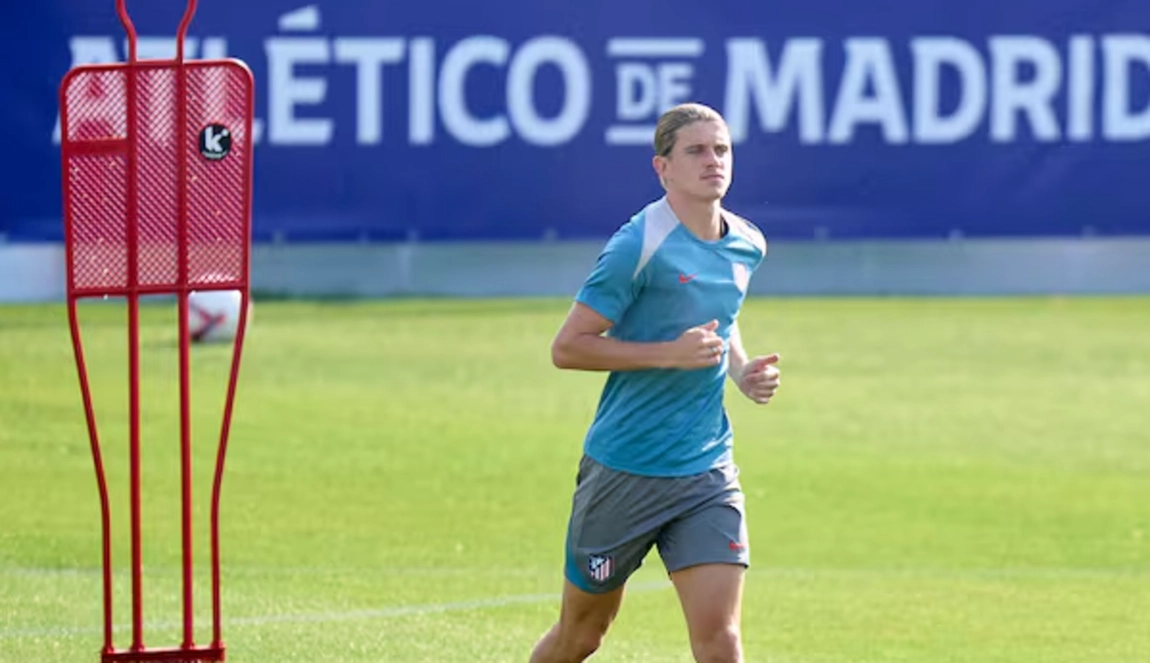 Entrenamiento del Atlético este jueves de cara a la jornada 5