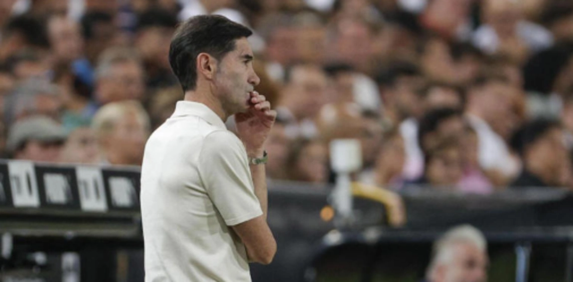 Marcelino, con algunas dudas en el entrenamiento de hoy