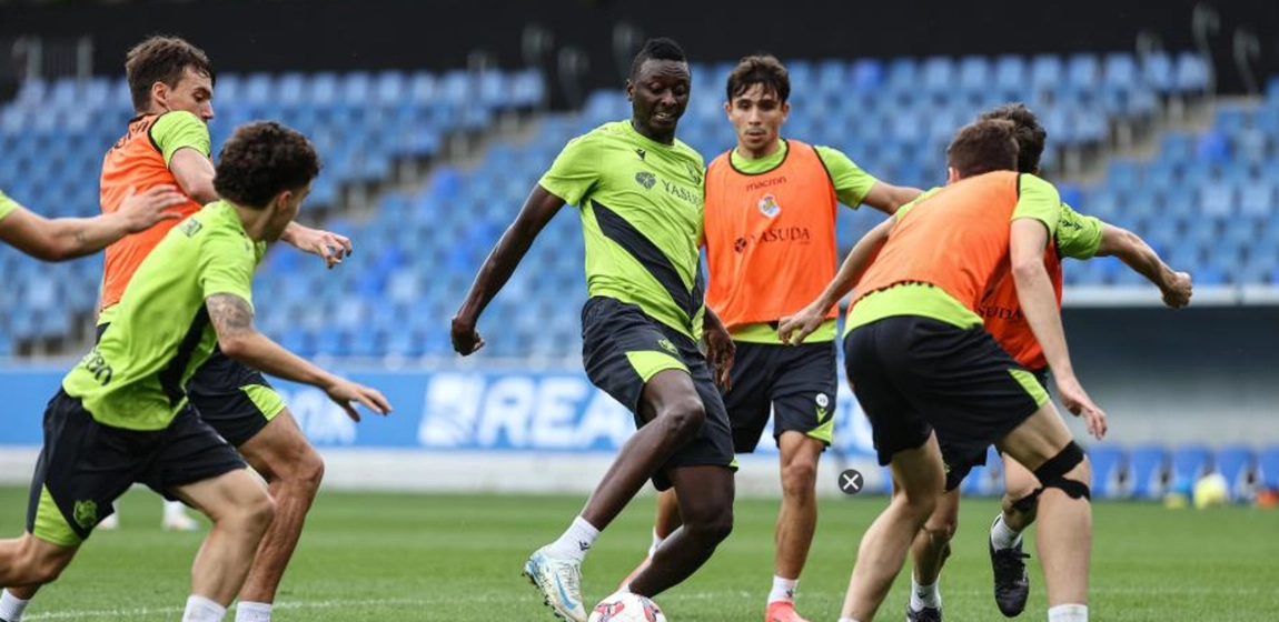 La Real, casi al completo entrenó hoy en Zubieta