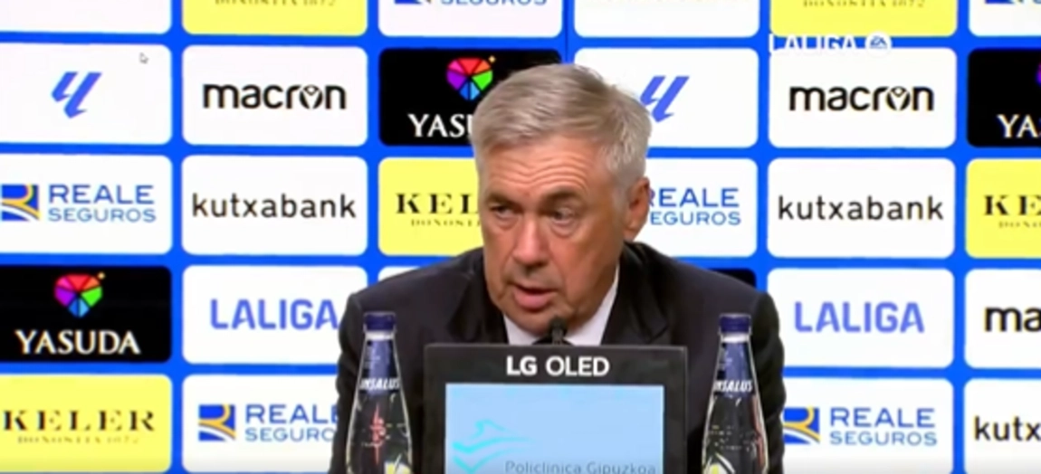 Rueda de prensa de Ancelotti posterior al partido vs la Real