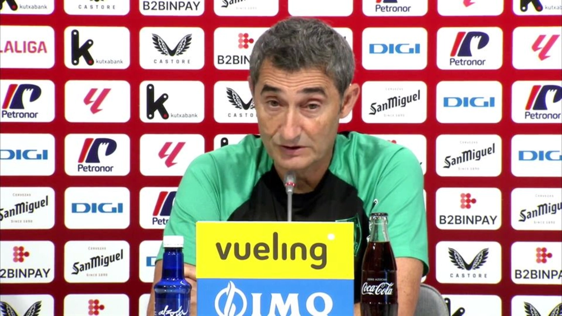 Portada de Rueda de prensa de Valverde tras la victoria del Athletic