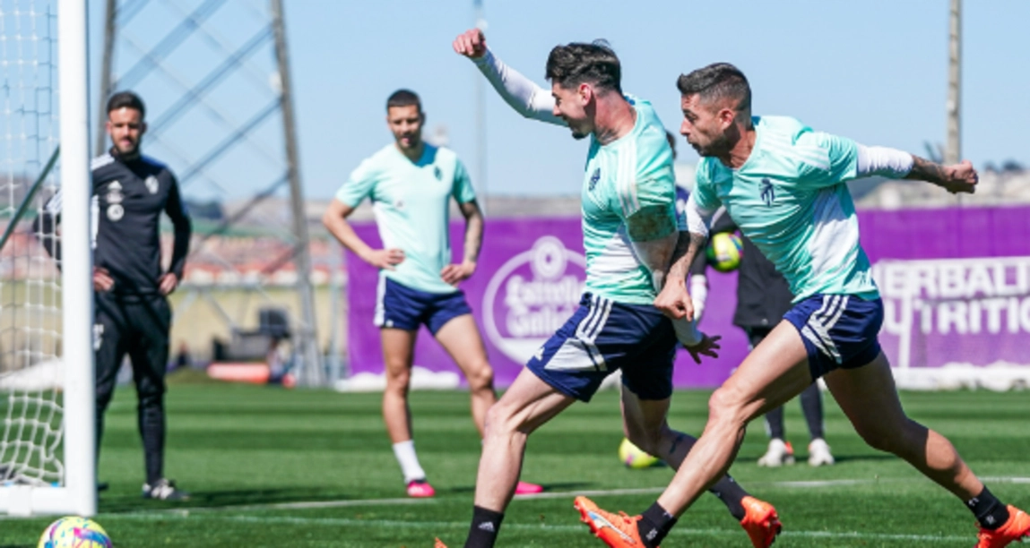 Entrenamiento del Real Valladolid de este jueves