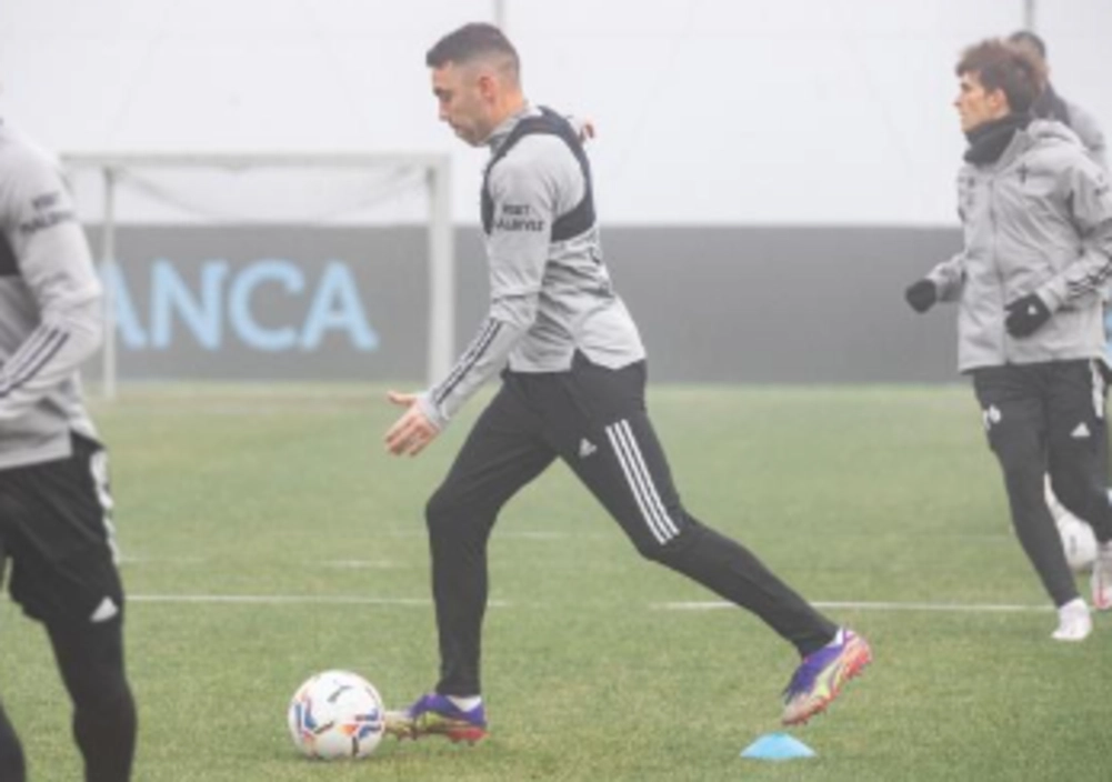 El Celta se entrenó este jueves con algunas novedades