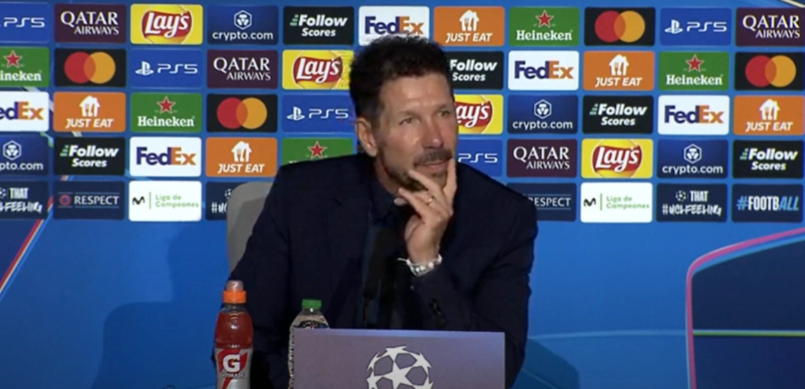 Rueda de prensa de Simeone después del partido vs Leipzig