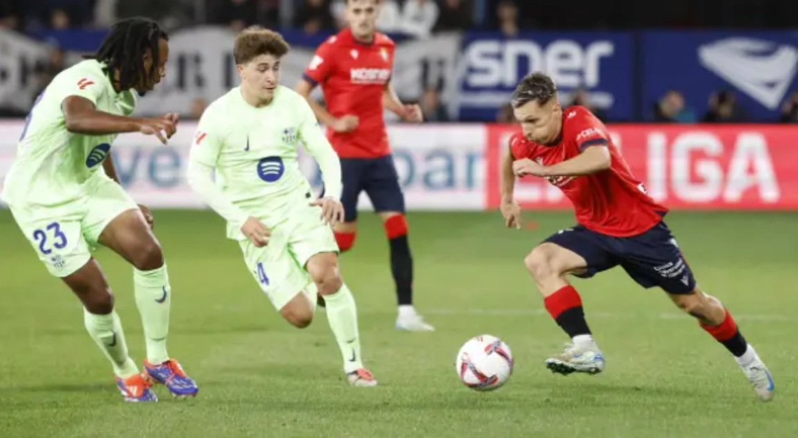 Flick subestima al Osasuna y el Barça muere en Pamplona