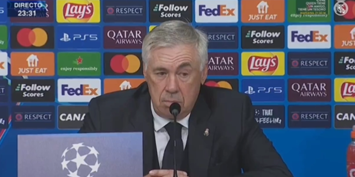 Imagen de la noticia: Rueda de prensa de Ancelotti después de la derrota