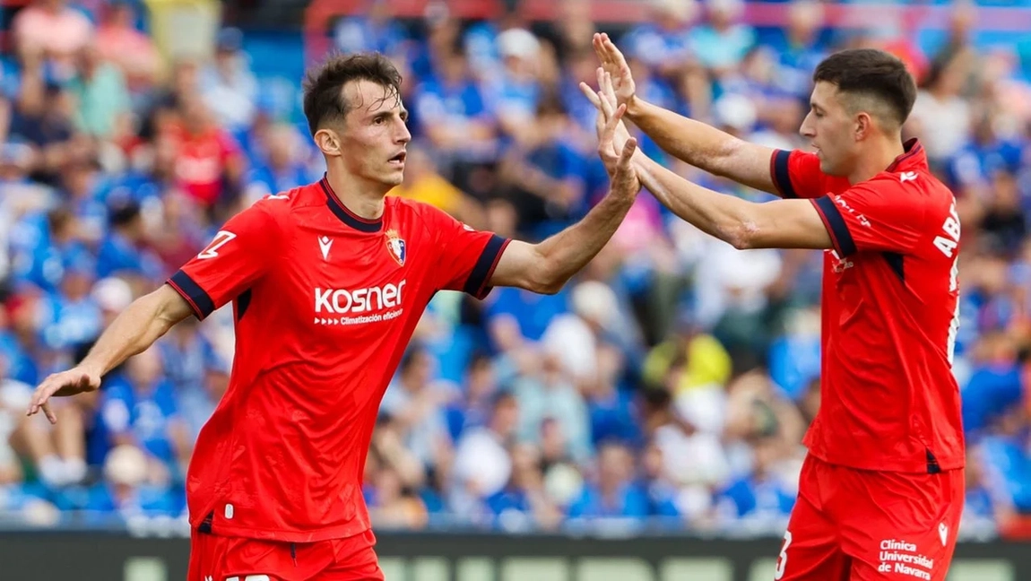 Portada de El Osasuna logra empatar en visita al Getafe