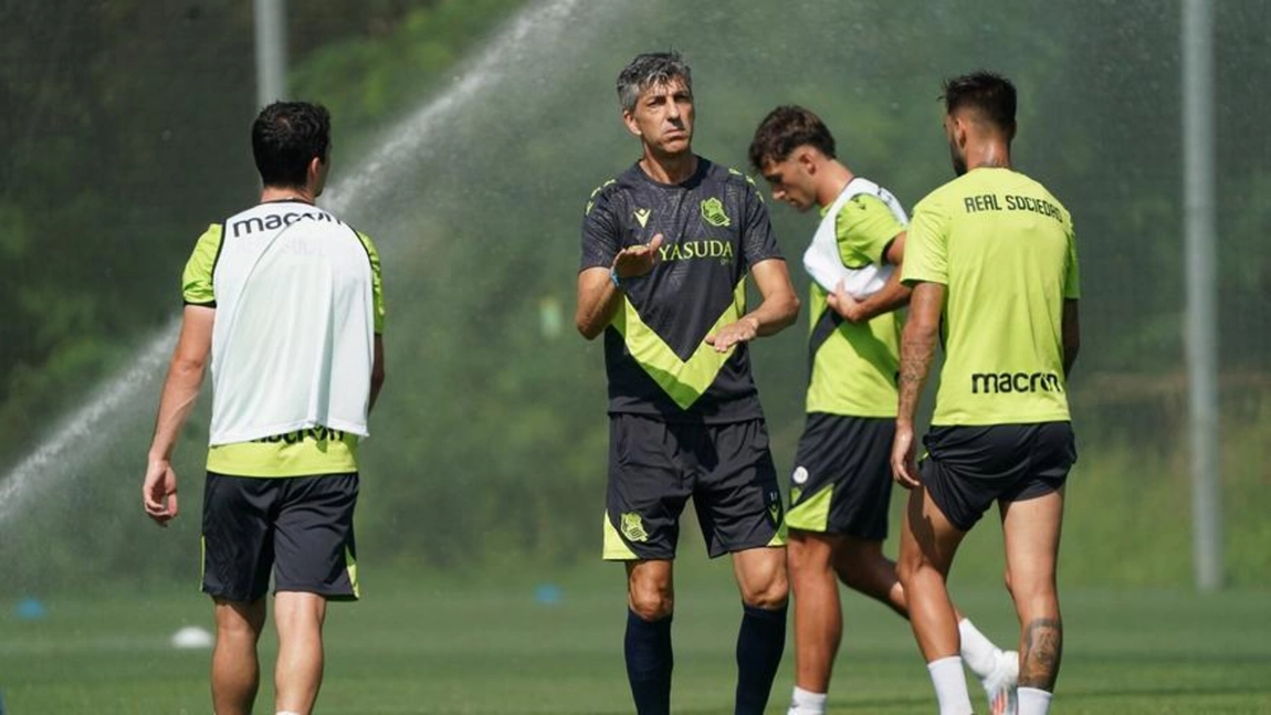 Portada de Entrenamiento de la Real Sociedad, Zakharyan no sube