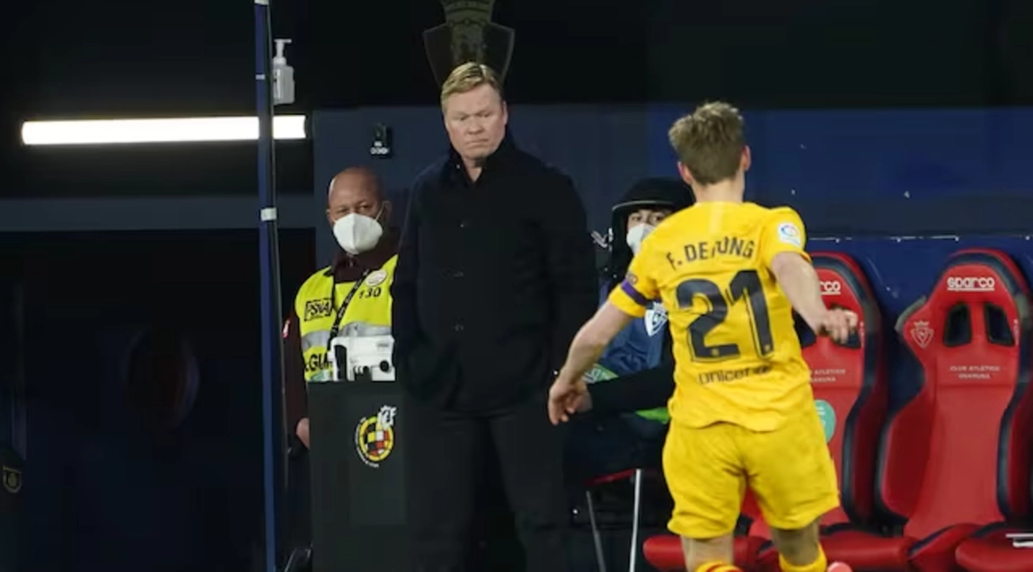 Portada de Koeman advierte sobre Frenkie De Jong y su nivel actual